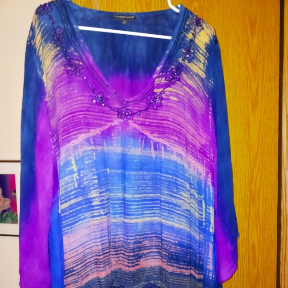 Women's plus size top made by Greater Good